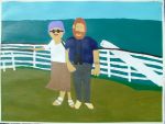 Una & Frank Power, leaving Dover Harbour on way to Ostende, Belgium